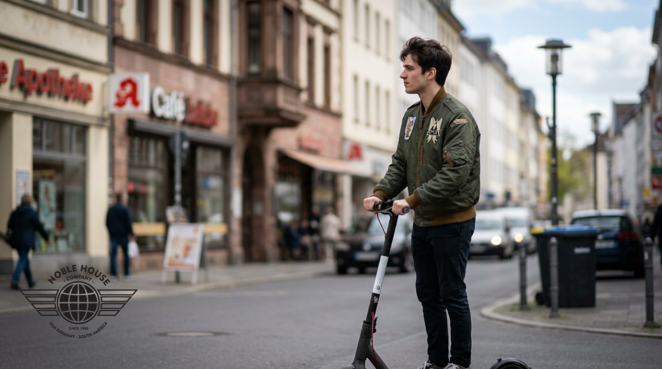 Nylon Bomber Jacke
