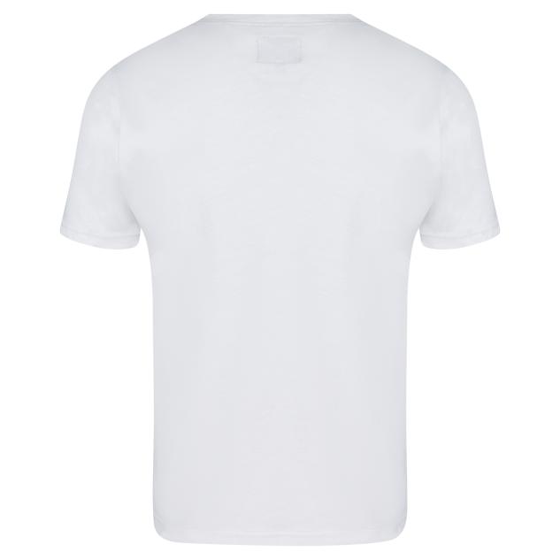 T-Shirt weiß Knopfleiste 