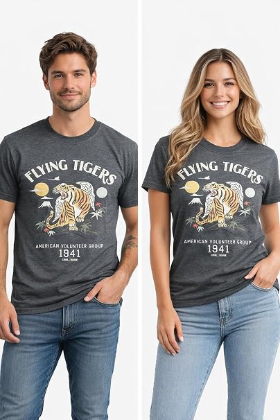 Flying Tigers 1941 T-Shirt Grau 