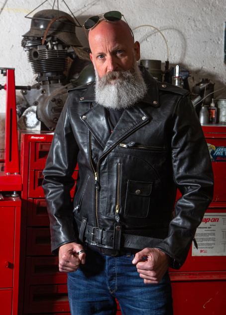 Motorradjacke J-24 Pferdeleder 