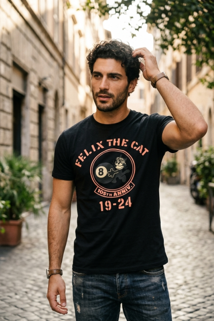 Felix The Cat T-Shirt Black 