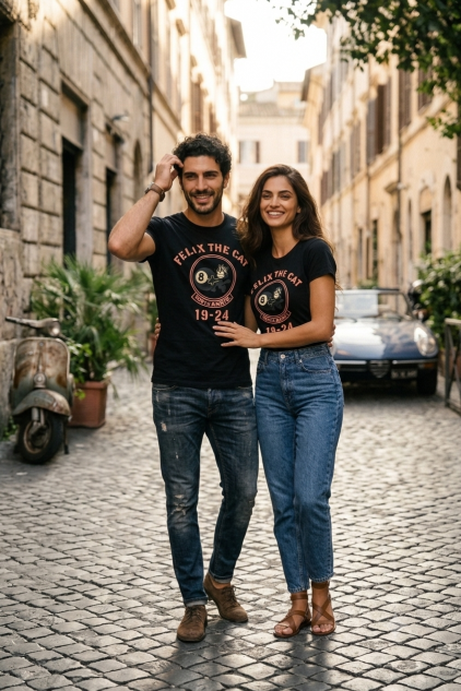 Felix The Cat T-Shirt Black 
