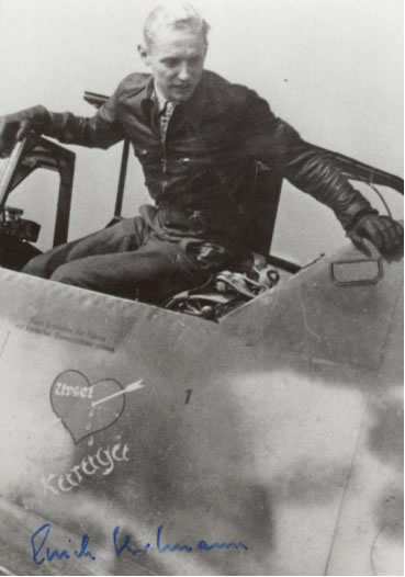 Fliegerjacke Hartmann Schwarz Pferdeleder 